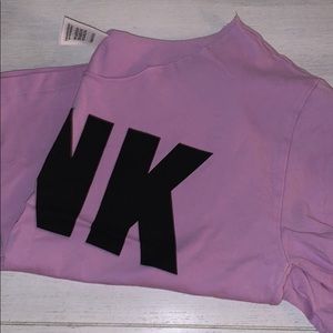purple victoria’s secret pink crop top